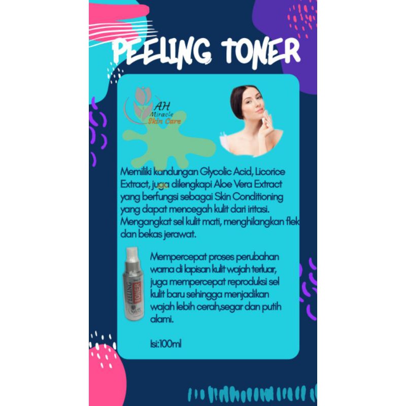 Toner AH miracle  Skin Care toner