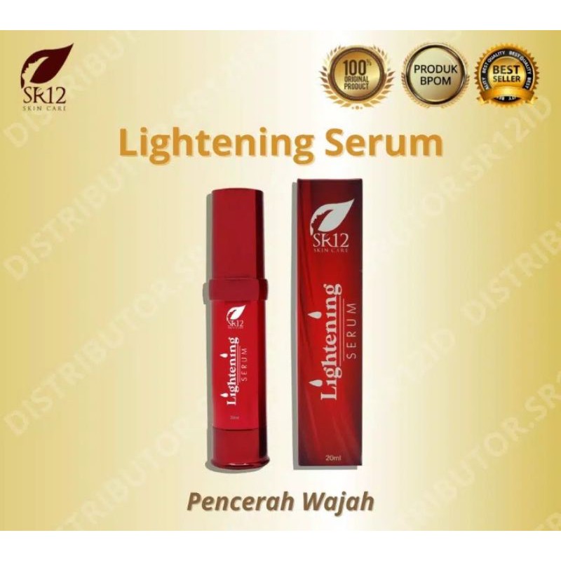 LIGHTENING SERUM SR12/ SERUM PENCERAH WAJAH AMPUH/ SERUM PENGHILANG FLEK HITAM