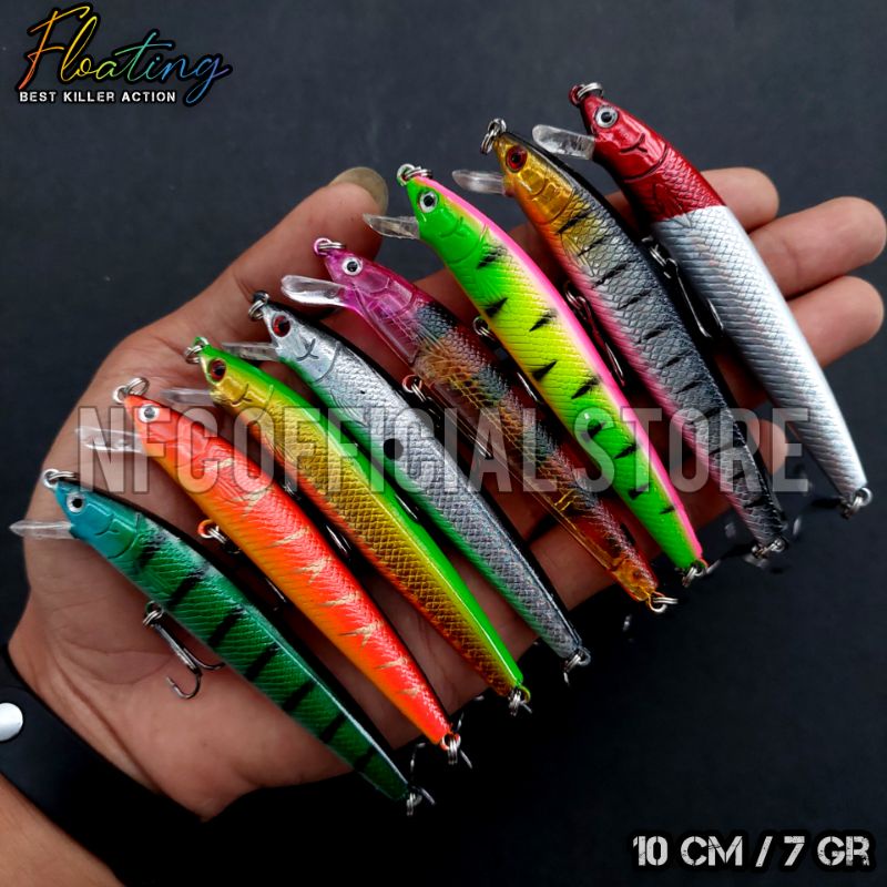 Lure minnow floating 10 cm 7 gram BEST KILLER ACTION