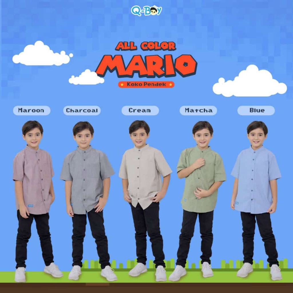 Setelan Koko Anak MARCHEL & MARIO original by Q-Boy Quensha Kids