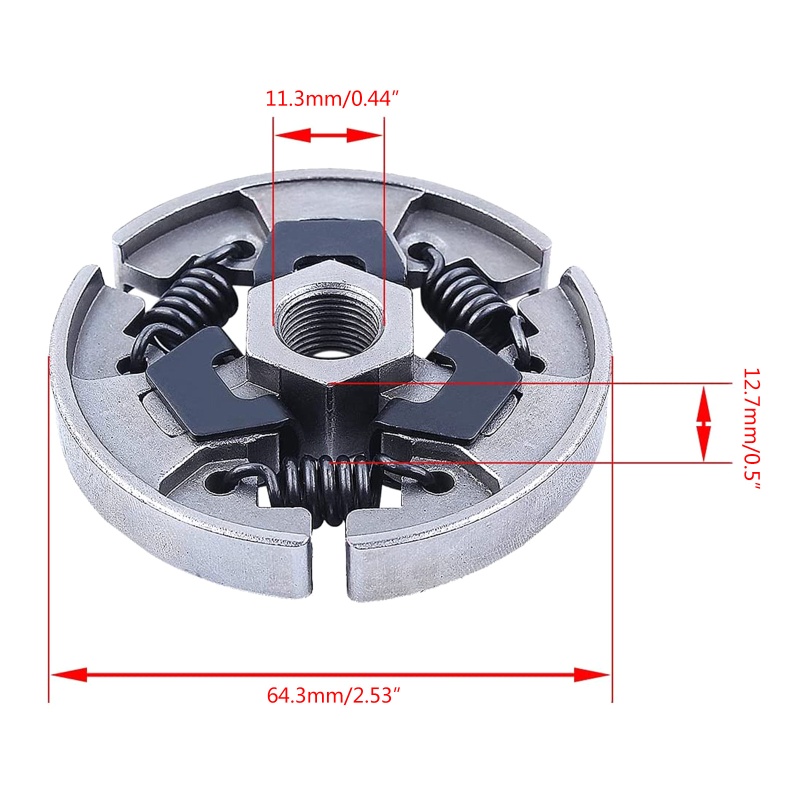 Kiss Suku Cadang Sprocket Gergaji Mesin Dengan Worm Gear E-Clip Needle Bearing 3 / 8 &quot;Untuk 017 018 021 023 025 M