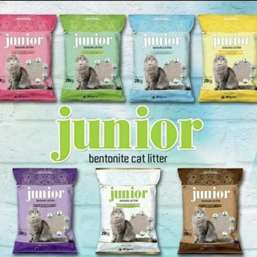 Pasir Junior 25L - Pasir Kucing Bentonite Gumpal dan Wangi