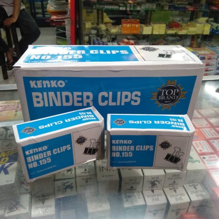 

Klip | Binder Clips Kenko No 155 / Penjepit Kertas Isi 12
