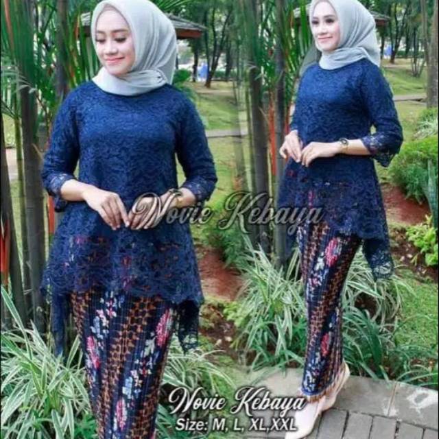 Kebaya navy / kebaya lamaran / baju wisuda / kebaya wisuda / kebaya modern