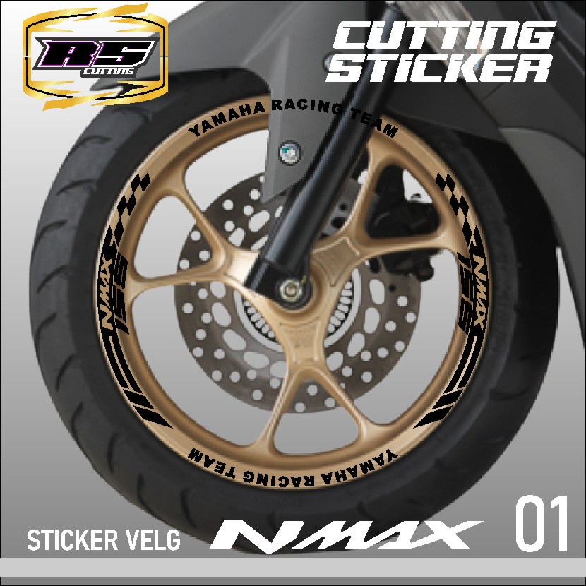 Jual Stiker Cutting Velg Ban Nmax Aksesoris Stiker Cutting Sticker List Velg Motor Yamaha Nmax