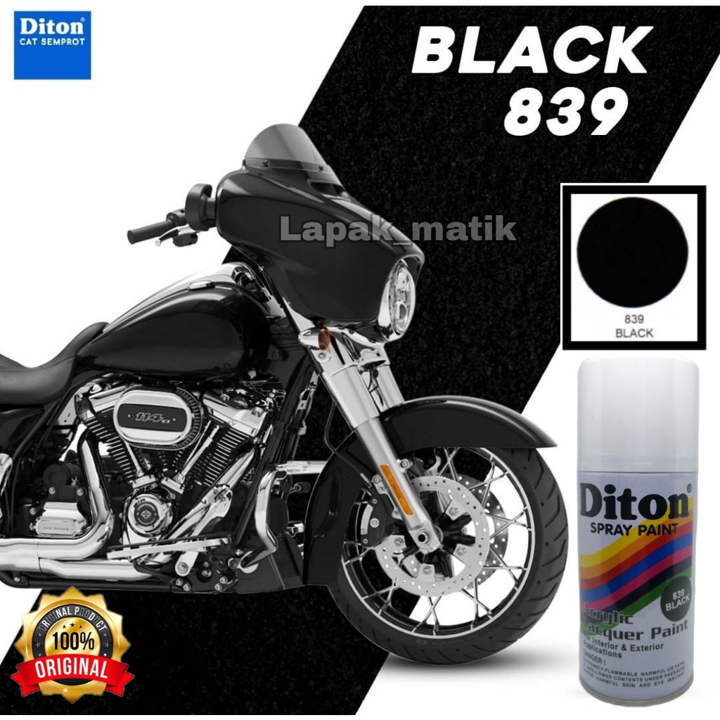 Pilok Pilox DITON HITAM BLACK 839 300ml Cat Semprot Pylox