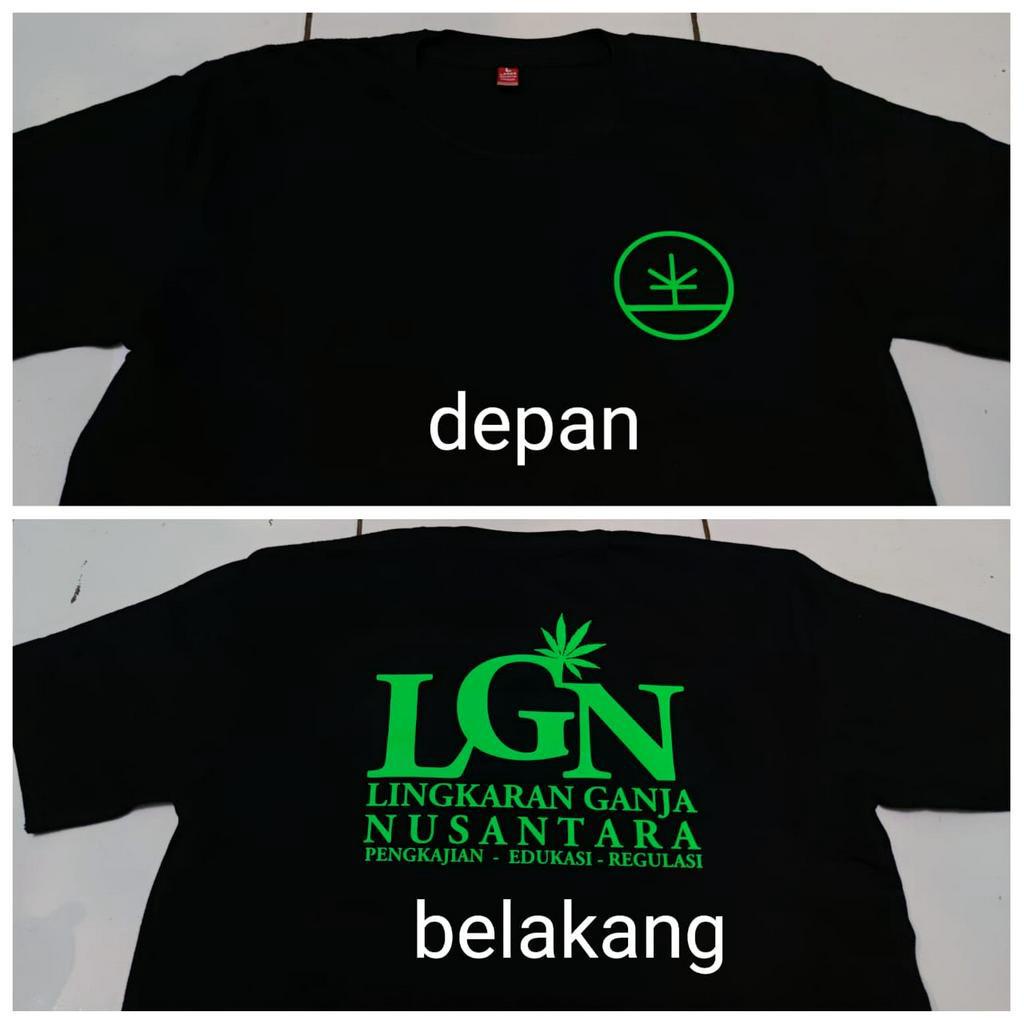 T-SHIRT BAJU KAOS LGN / KAOS LINGKAR GANJA NUSANTARA