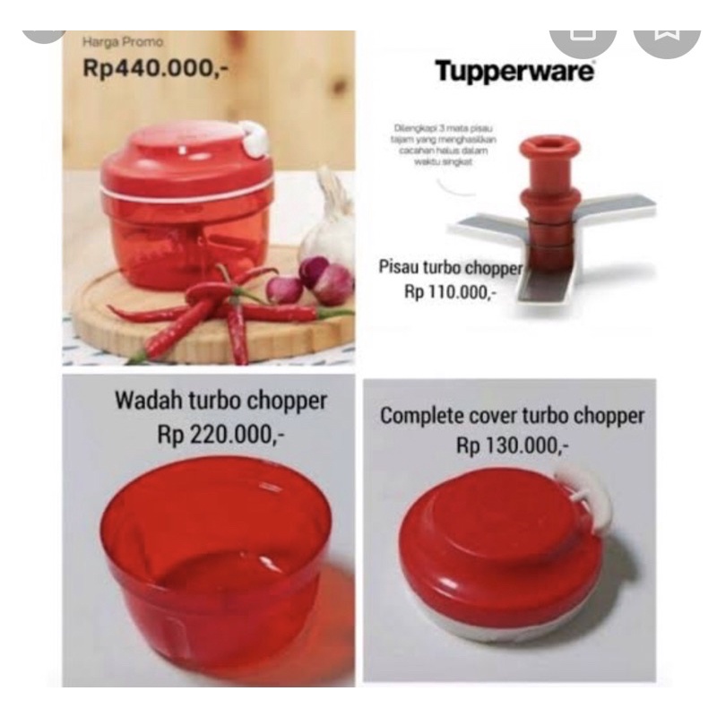 Preloved Turbo Copper Tupperware