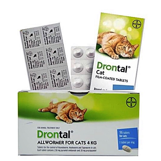 DRONTAL CAT Asli Original Obat Cacing Kucing Anak Kitten Ampuh Murah Tablet Ori Stop Worm Untuk Cats Dewasa Kiten Cacingan