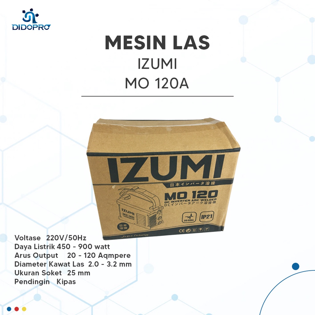 MULTIPRO SOLID 125 A-ST Mesin Travo Las Listrik Inverter 450 Watt / Mesin Las 450 Watt - Trafo Las Listrik - Inverter Las IZUMI MO 120