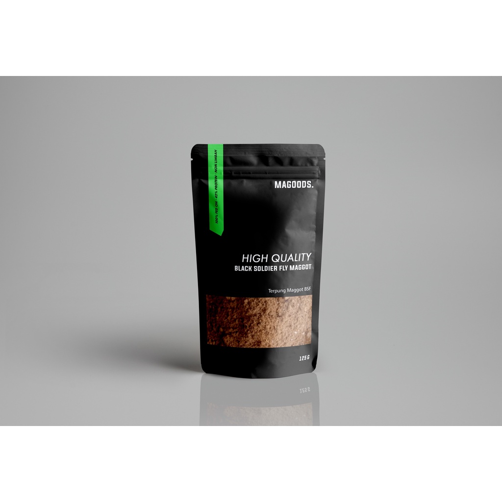 Magoods - 125gr Tepung Maggot BSF, Maggot BSF Tepung, BSF Maggot Suplemen Hewan