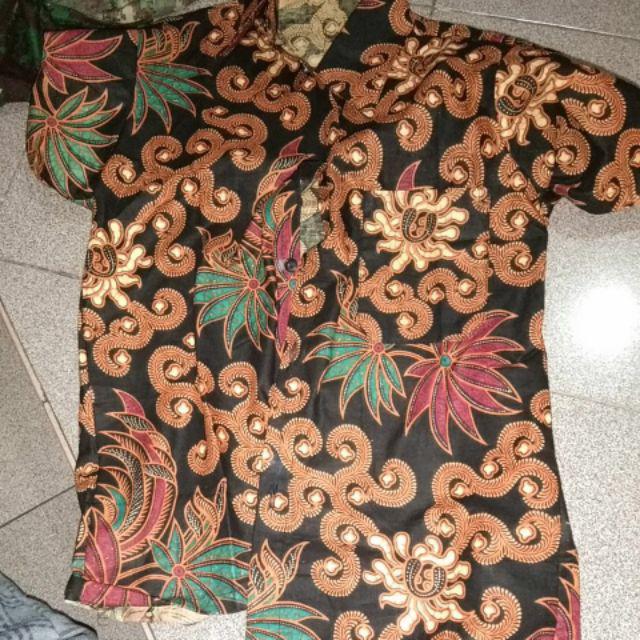 Pasangan Baju Batik Keluarga Kemeja Batik Motik Sekar Sogan
