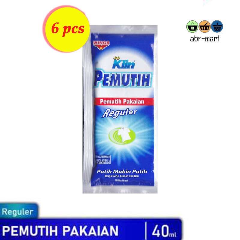 PAKET HEMAT 2 PAK SOKLIN PEMUTIH SACHET (  2x6 SACHET ) .*