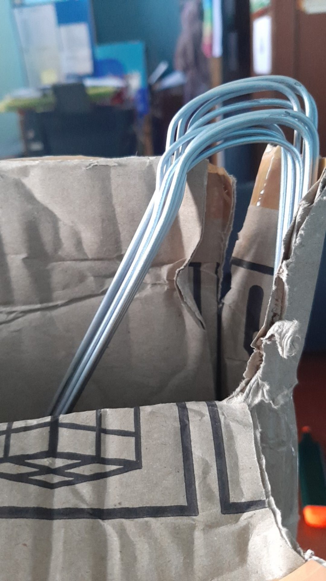 Hanger/gantungan Baju Kawat 1 Set Isi 10 Pcs Anti Karat