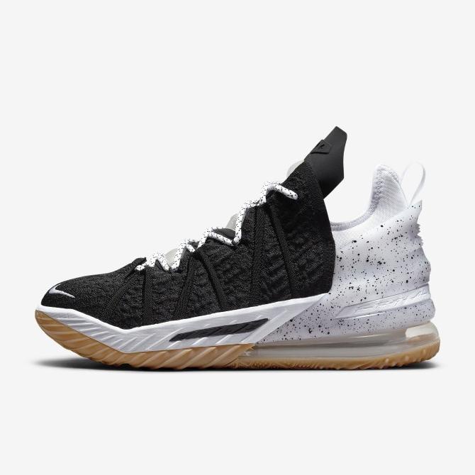 Nike Lebron 18 Black White Gum Terlaris