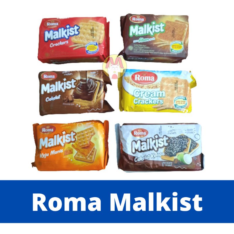 Jual Roma Malkist Biskuit Crackers Cream Coklat Cokelat Kelapa Manis