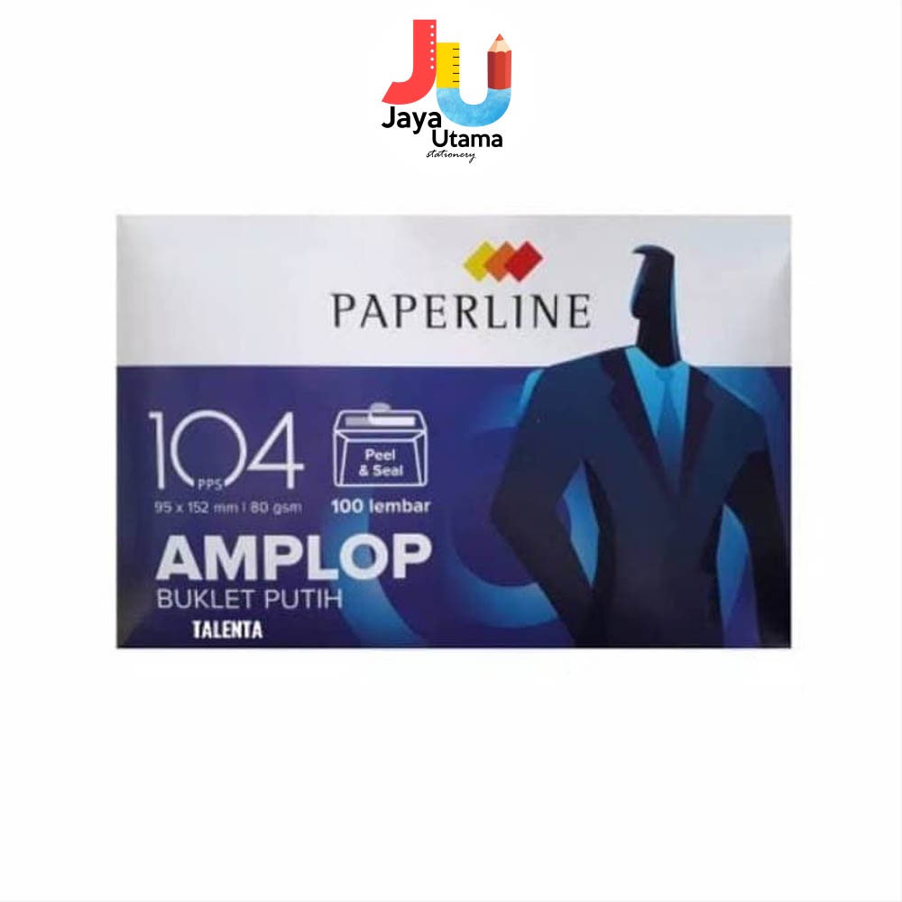 

(1 Pak) Amplop Putih no 104 Paperline 95 mm x 152 mm