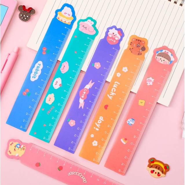 

Penggaris kertas animal set 6 pcs