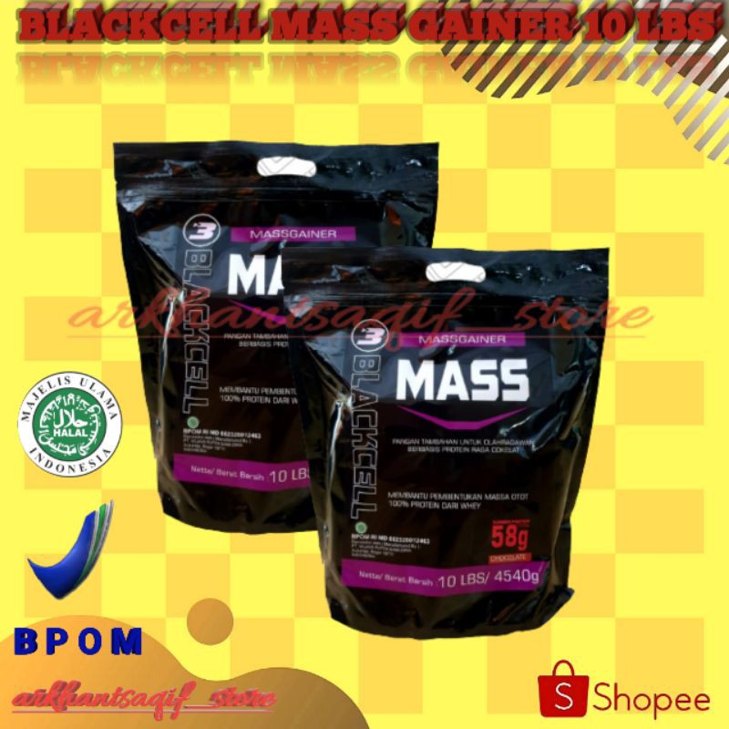 blackcell mass 10lbs 10 lbs suplemen fitness gym muaytai baik untuk pria wanita