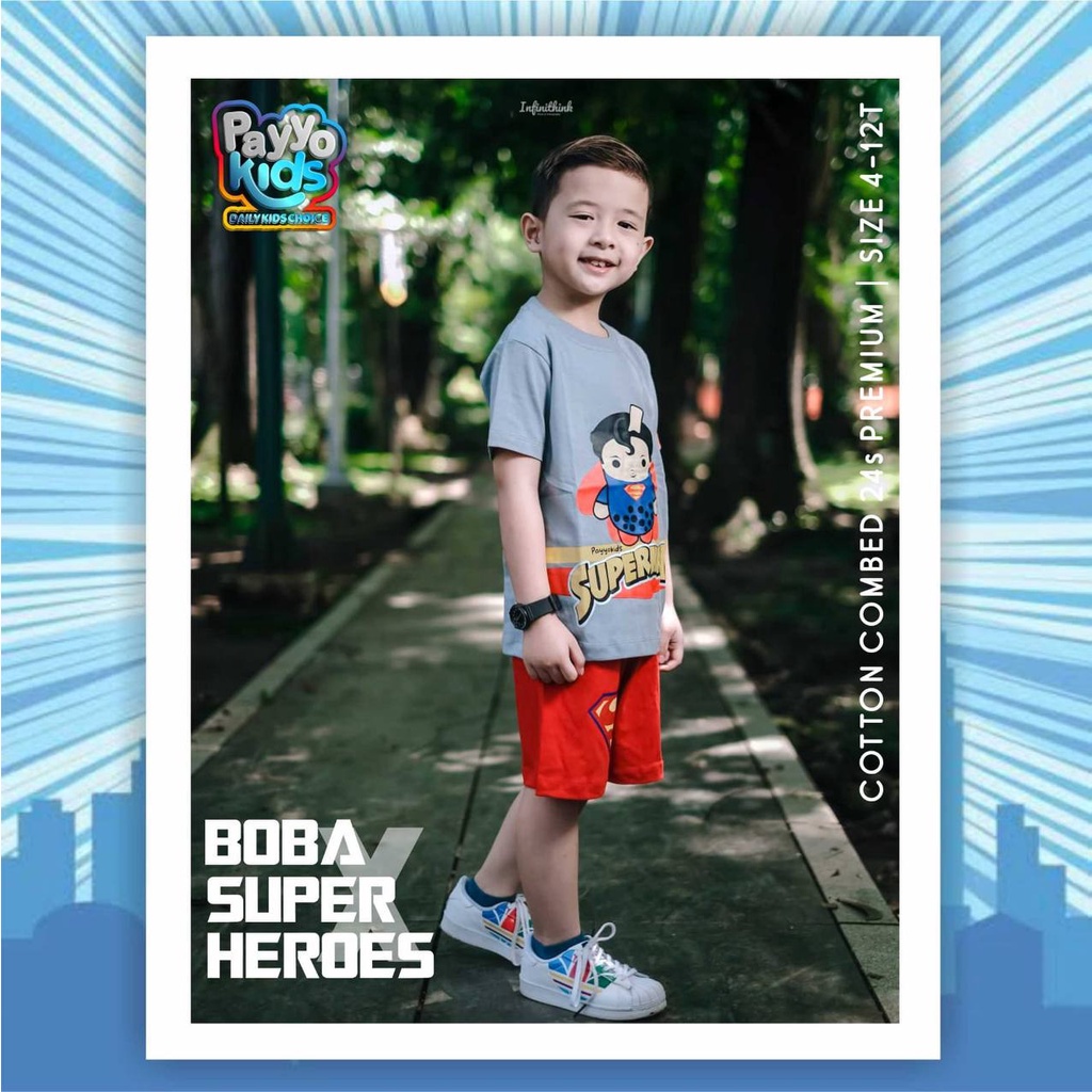 Setelan Anak Booba X Superhero By Payyo Kids