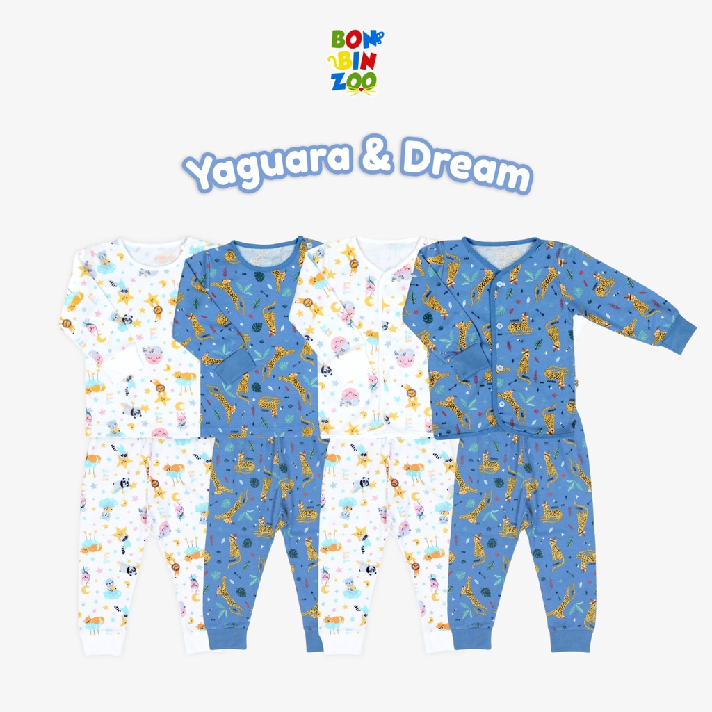 BonBinZoo Setelan Panjang Bayi Newborn 0-12 Bulan Motif SNI / Perlengkapan Baby Baru Lahir