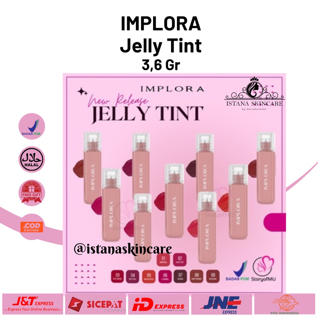 Jual Implora Jelly Tint / IMPLORA Cheek & Liptint / Lip Tint / Ice
