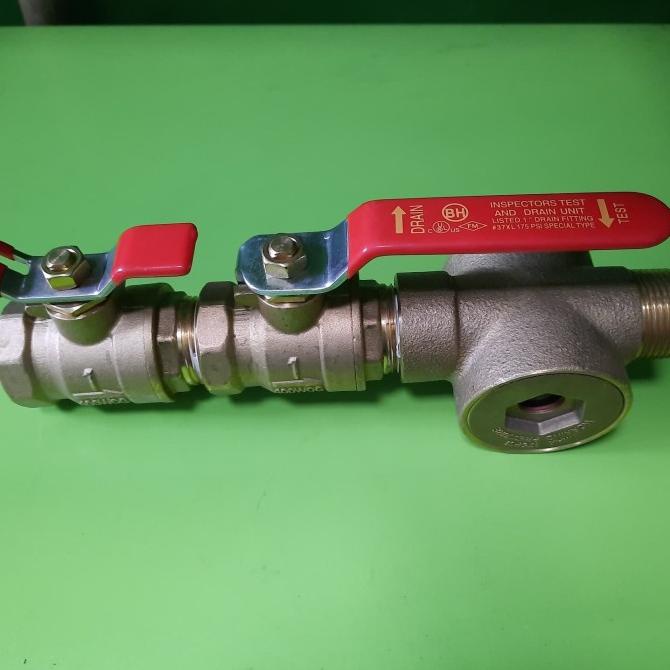 test and drain valve 1" techteh92 Murah