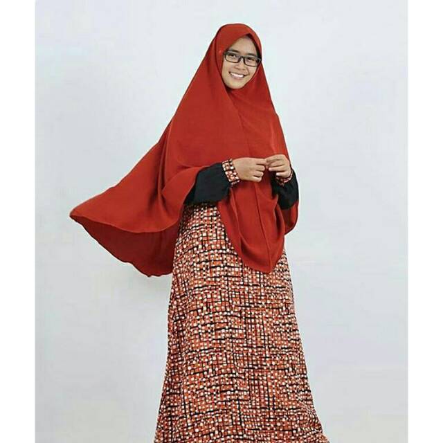 Gamis sparkle orange
