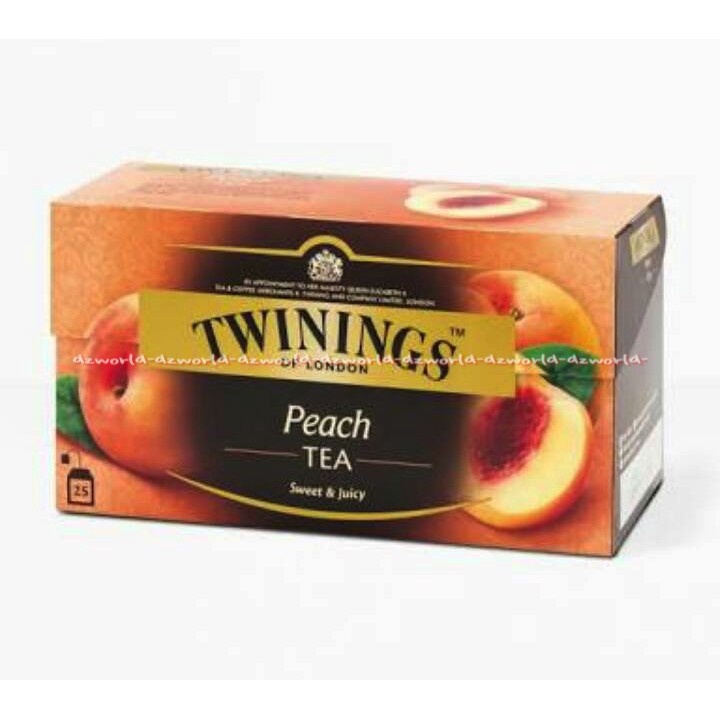 Twinings Of London Peach Tea 25bag Sweet &amp; Juicey Teh Rasa Buah Peach isi 25bag Twining Pech Twinings Peach Tea Twinning