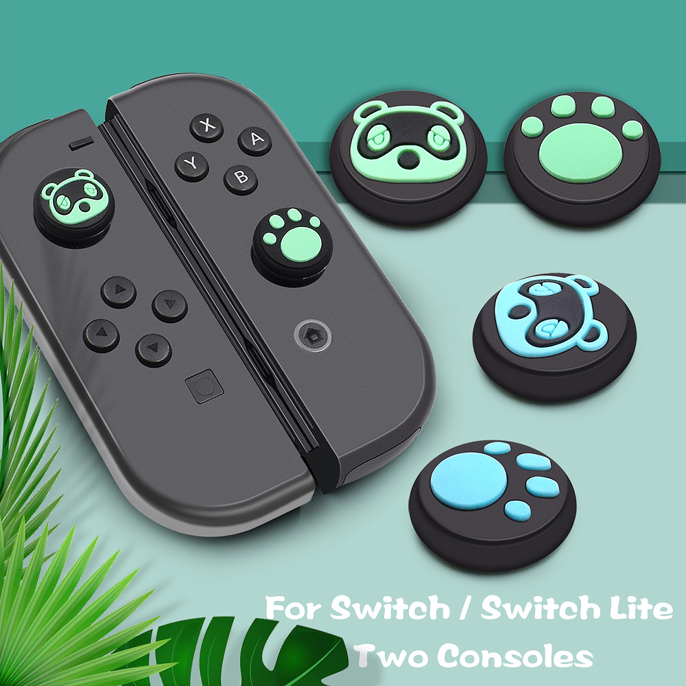 Nintendo Switch Animal Crossing Theme Analog Caps 2 Pcs of Thumb Grips for Nintendo Switch Lite