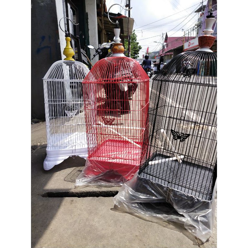 KANDANG SANGKAR BESI LOVEBIRD KOTAK BOOM GOSEND SAJA