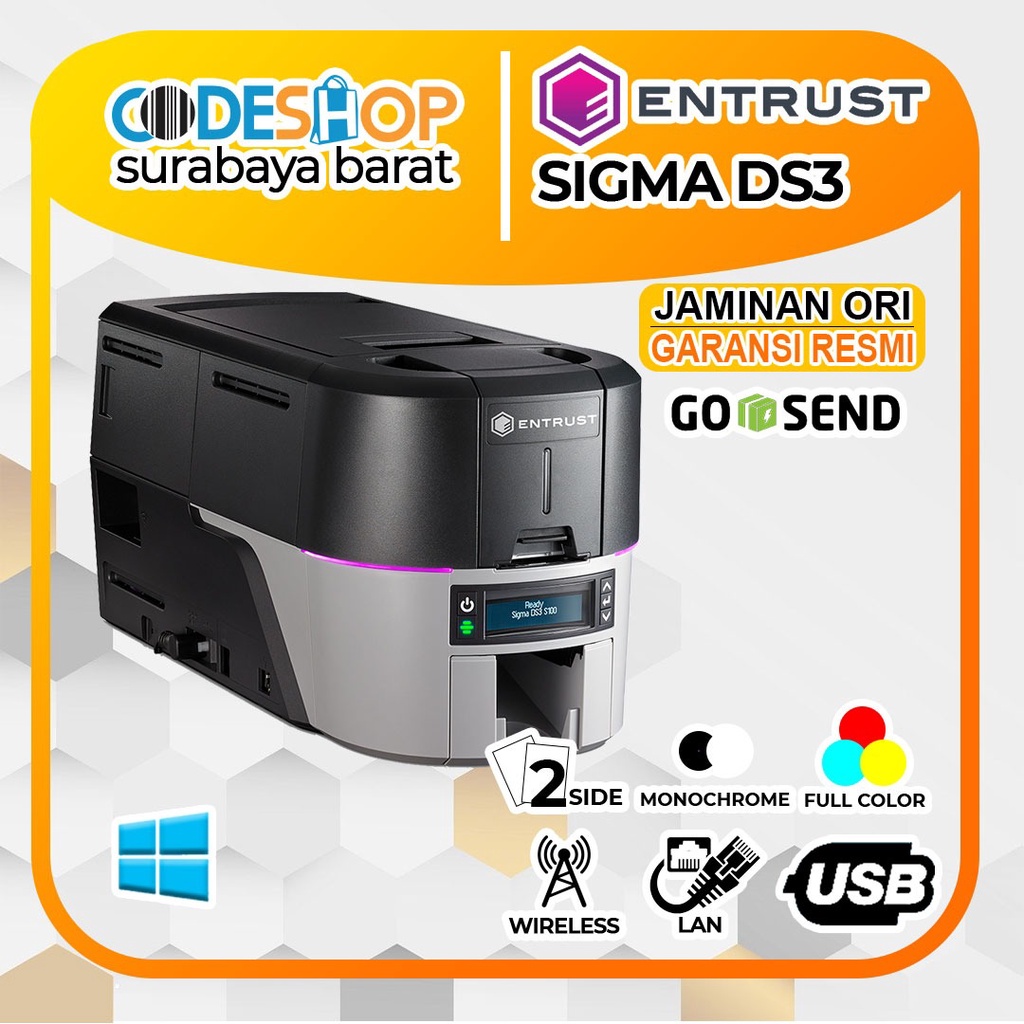 Jual Printer ID Card Entrust Sigma DS3 / Entrust / Sigma / DS3