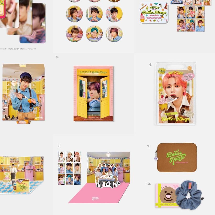 Beli Segera ✿ [] Merchandise Baker House - NCT 127 [RANDOM RECIPE CARD, HOLOGRAM PO CARD SET, PHOTO 