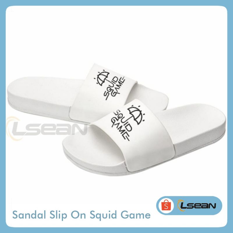 SANDAL PRIA WANITA SLIP ON SQUID GAME