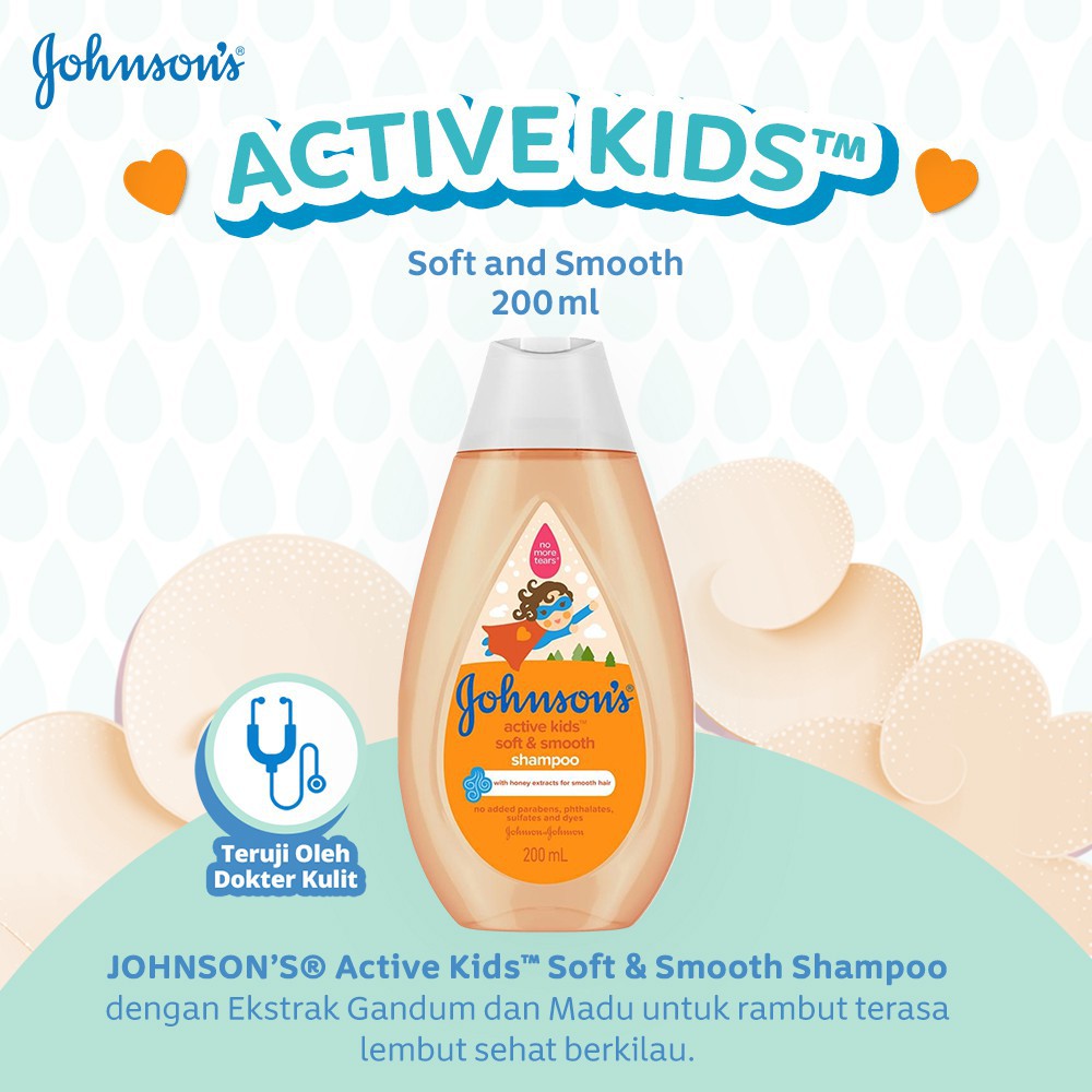 Johnson’s Active Kids Shampoo 200 ml - Shampo Baby Johnson &amp; Johnson