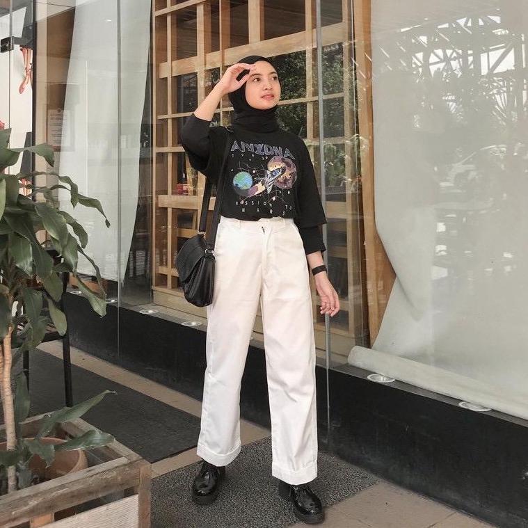 BEFAST - ZEC OOTD Celana JIZLA / Aghie American Drill / Celana Panjang Bahan / Celana Panjang Casual / Celana Panjang Terbaru / Celana OOTD Wanita Kekinian