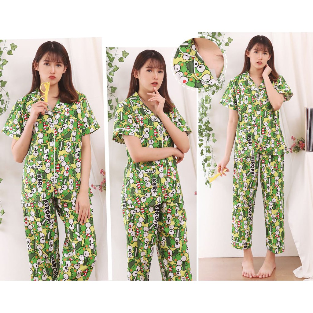 Setelan Piyama Premium Baju Tidur Motif SLEEP WEAR Pijamas Termurah!!