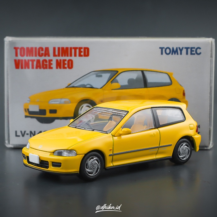 TLVN Tomica Limited Vintage Neo Honda Civic EG6 Yellow