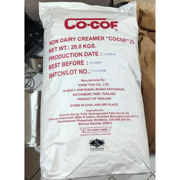 

[[BISA COD]] KRIMER COCOF 33 NON DAIRY CREAMER 1 KG THAILAND BERMUTU Kode 623
