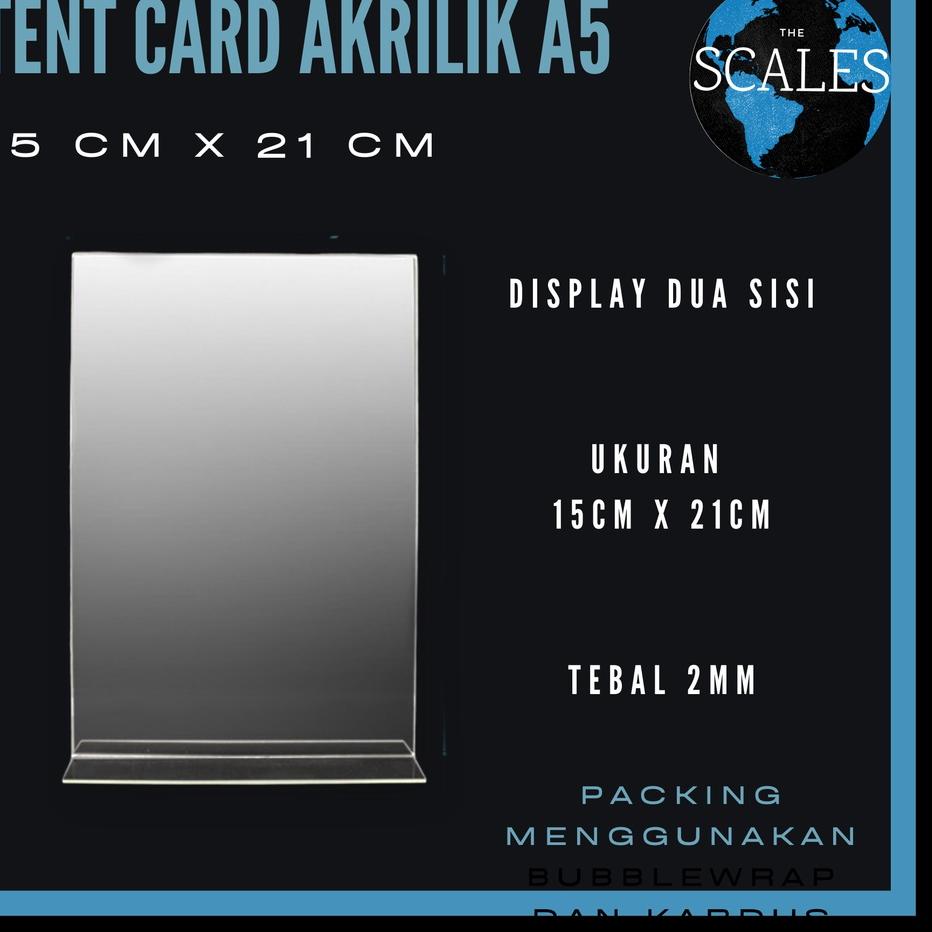 

➟Ready Stok✺ RYTGR Tent Card Holder Acrylic/Akrilik a5 65 ❂Harga Termurah