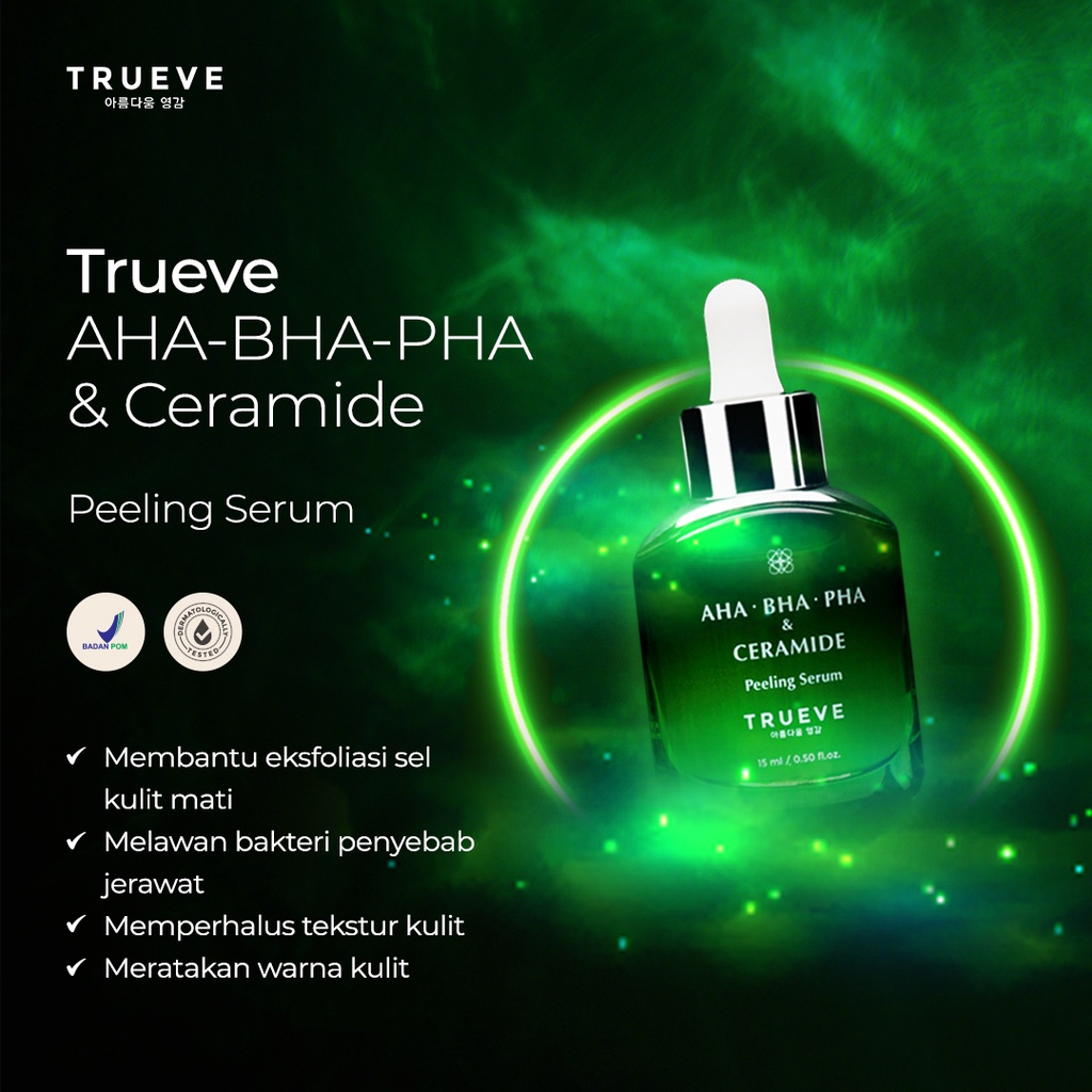 Trueve AHA - BHA - PHA &amp; Ceramide Peeling Serum