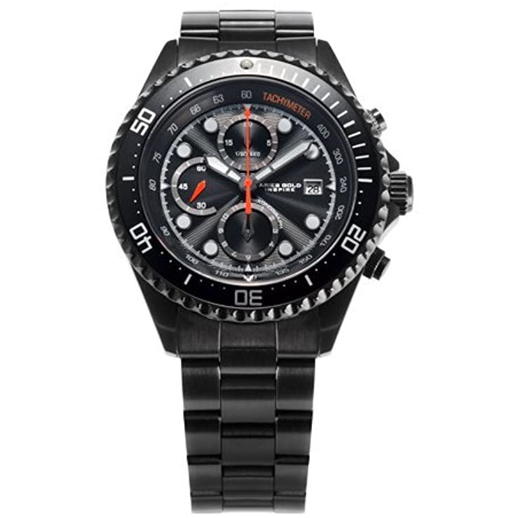 Aries Gold G726abkr-black Pioneer Mens Watch