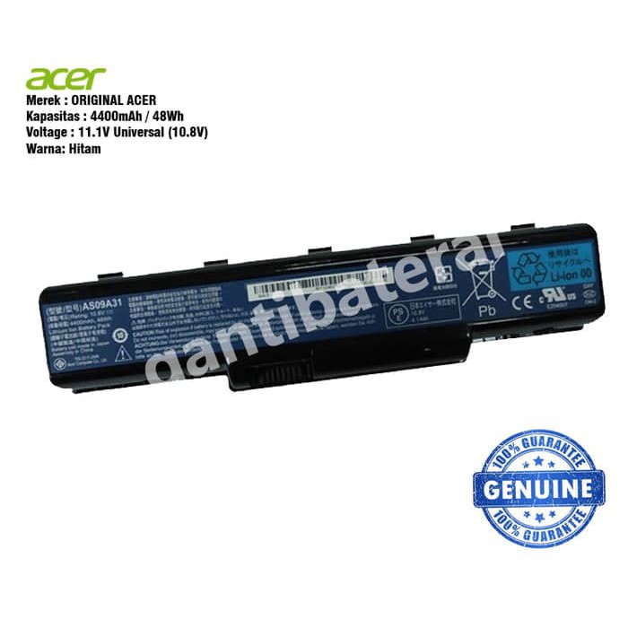 Original Baterai Acer Aspire 4732, 5532, 5517, eMachines E525, D725