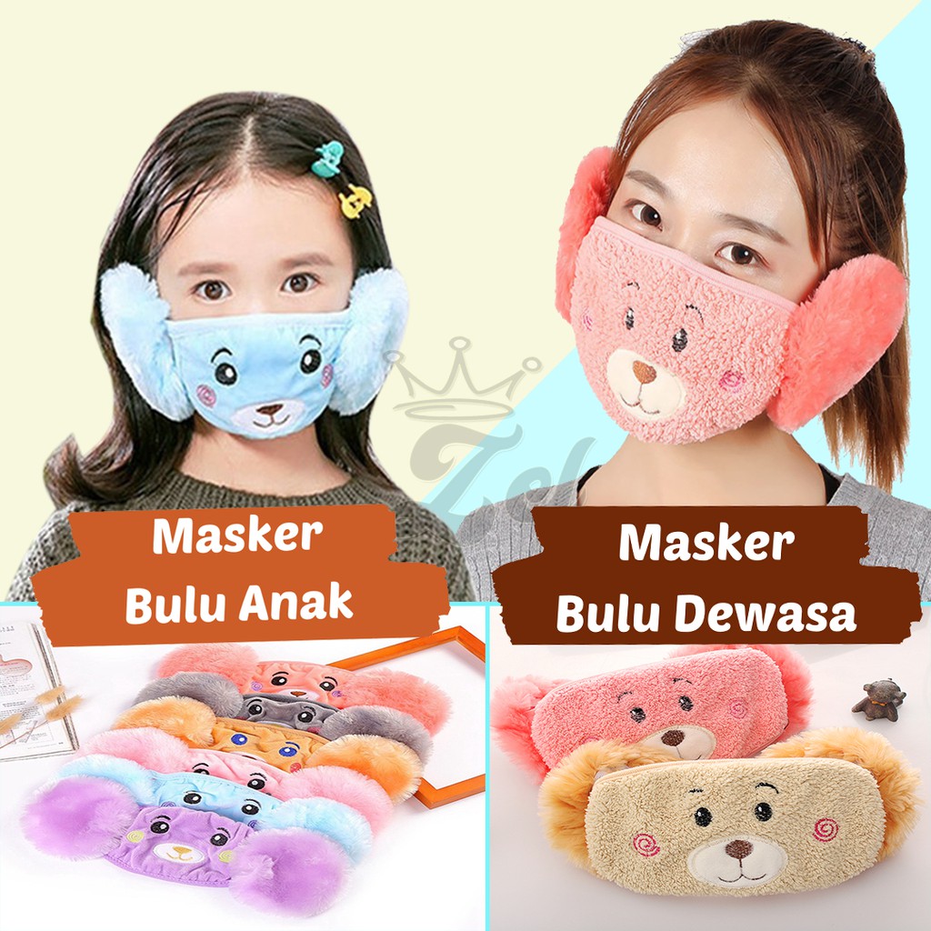  MASKER  BULU ANAK DAN DEWASA MOTIF  LUCU  Shopee Indonesia