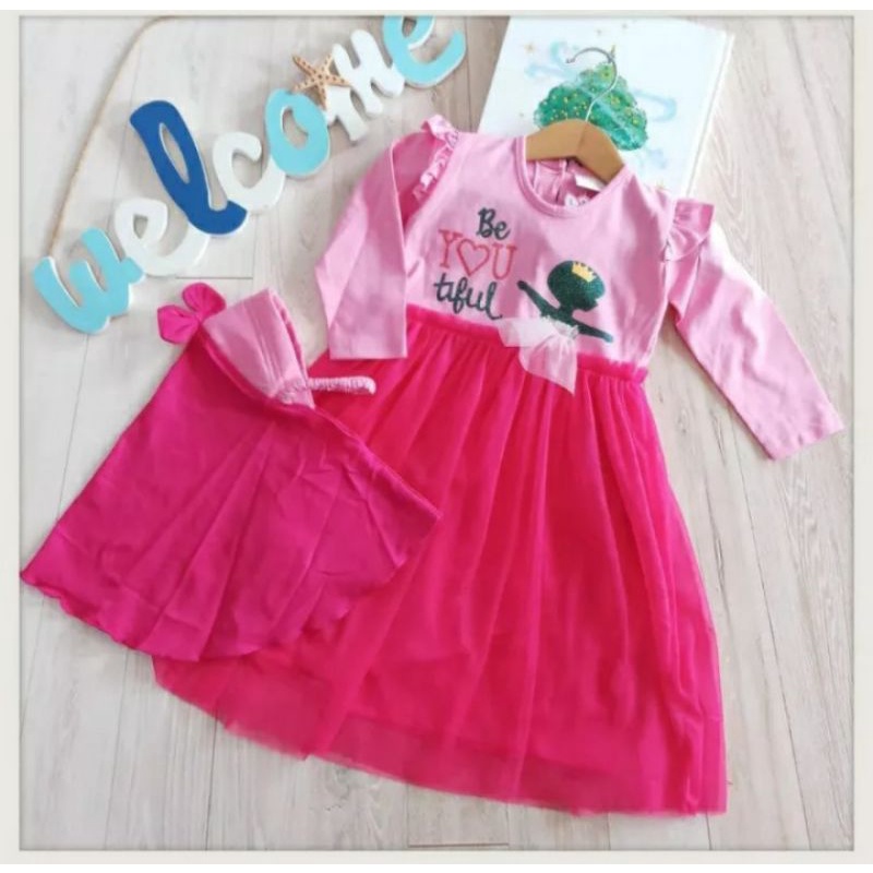 Gamis Anak Bayi Hanbok Tutu 1-2 Tahun / Dress Tutu Bayi