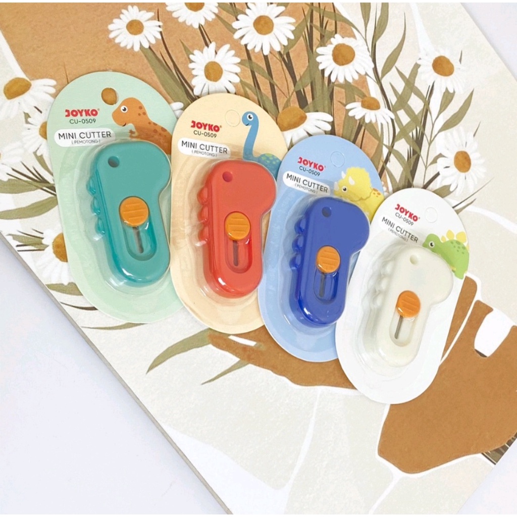 

Cutter Mini Joyko Karakter Dinosaurus CU-0509 Pisau Kecil
