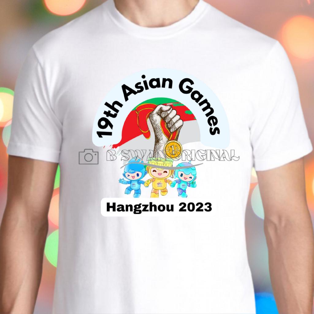 Baju Kaos Dewasa Pria Wanita  Asean Games ke 19 Hangzhou Cina 2023 Unisex