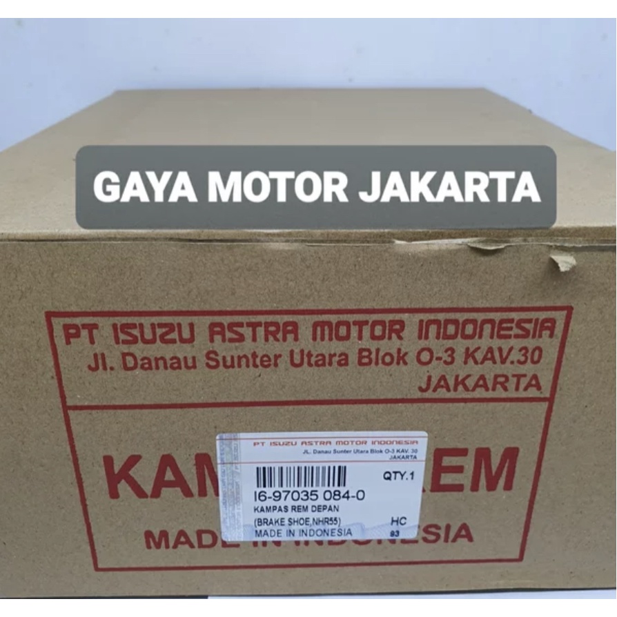 Kampas Rem Depan Belakang Isuzu NHR55-Isuzu KAD51  6-97035-084-0