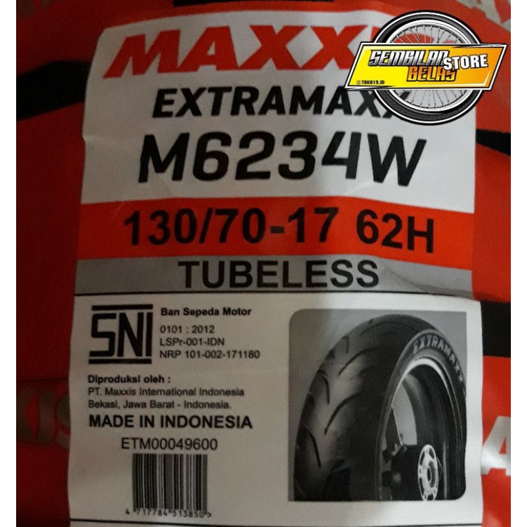 ban luar 130/70-17 maxxis extramax M6234W 130 70 17 TL