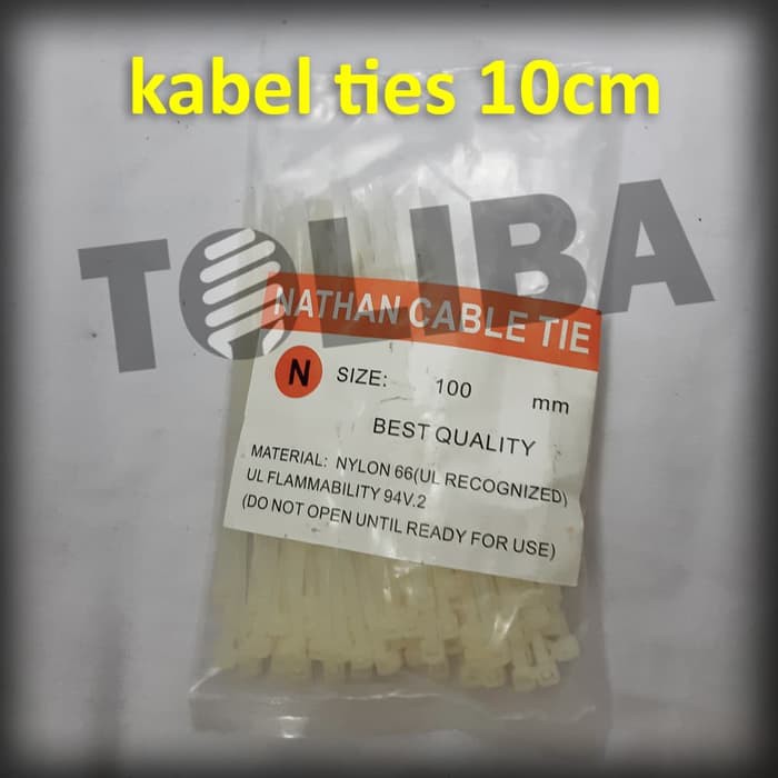 kabel tis / cable tie / kabel ties putih 10 cm 100mm / alat pengikat